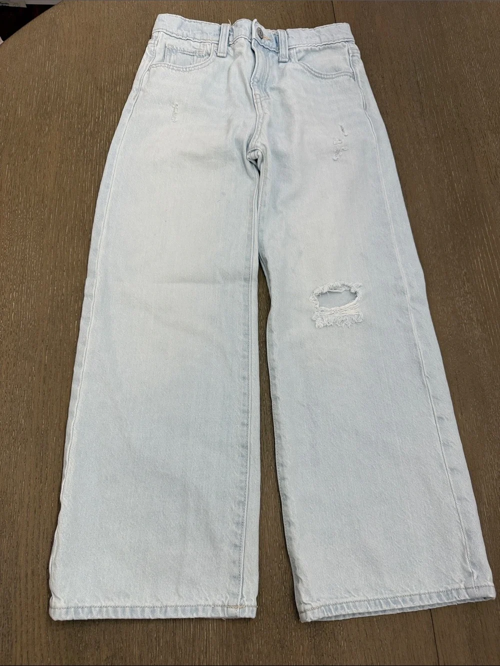 Old Navy Light Blue Girls Baggy Wide Leg Jeans
